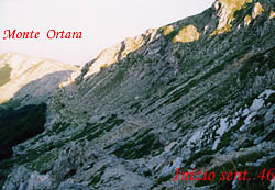 Inizio sentiero nr. 46 per Monte Ortara