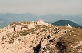 La vetta di Monte Passeggio