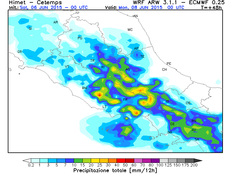 Precipitazioni ECMWF doemenica 7 giugno.png